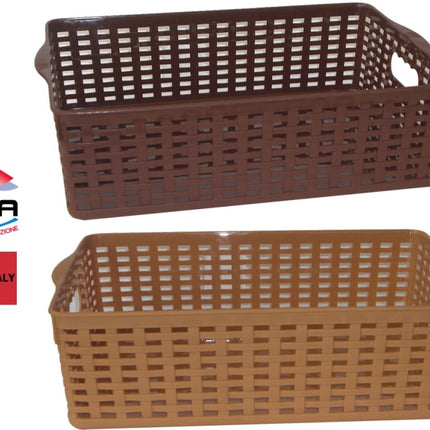 Cestino Rattan Rett.Re Cm.21X28X8