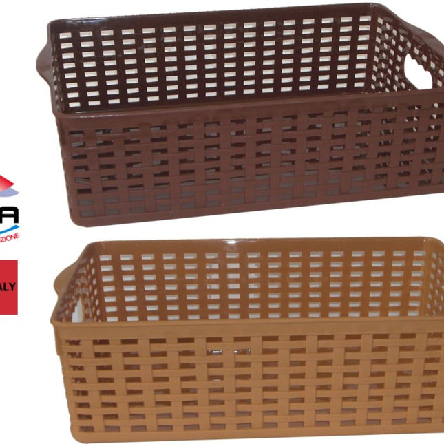 Cestino Rattan Rett.Re Cm.21X28X8