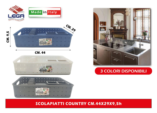 Scolapiatti Country Cm.44X30X10H LE.GA