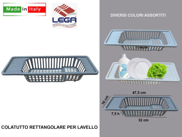 Colatutto Rettangolare Per Lavello