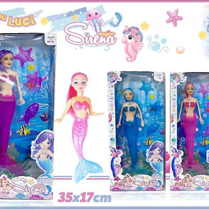 Sirena In Vetrina Con Luci