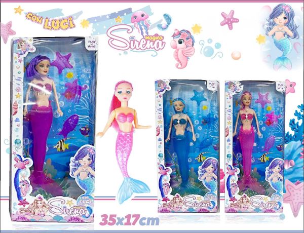 Sirena In Vetrina Con Luci