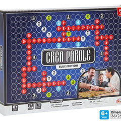 Play Game Crea Parole Blue Edition Gioco da Tavolo Età 6+ | Gioco di Società Educativo con Tabellone e Tessere Lettere per Bambini e Famiglia, Dimensione Imballo 36x26,5x4,5 cm Tutto Tutto Meno Meno®