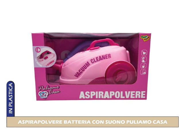 ASPIRAPOLVERE BATTERIA CON SUONO PULIAMO CASA International