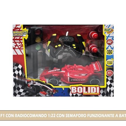 AUTO F1 CON RADIOCOMANDO 1:22 CON SEMAFORO FUNZIONANTE A BATTERIA International