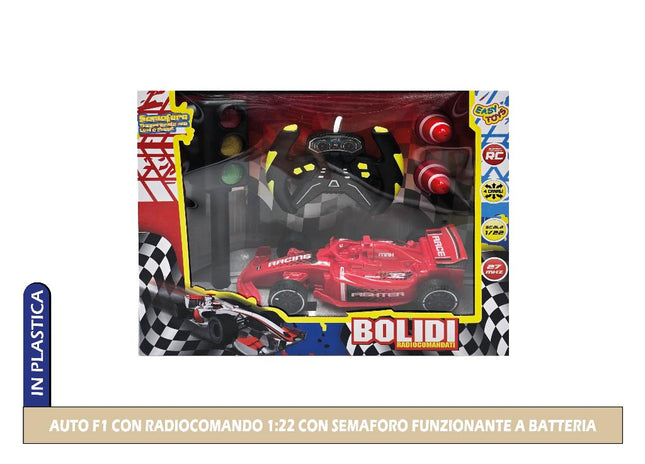 AUTO F1 CON RADIOCOMANDO 1:22 CON SEMAFORO FUNZIONANTE A BATTERIA International