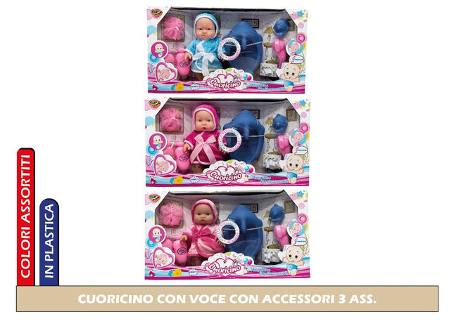 CUORICINO CON VOCE CON ACCESSORI 3 ASS. International