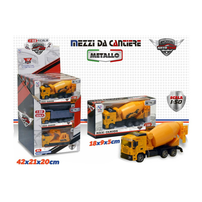 MEZZI DA CANTIERE IN METALLO SCALA 1:50 International