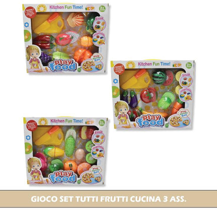 GIOCO SET TUTTI FRUTTI CUCINA 3 ASS. International