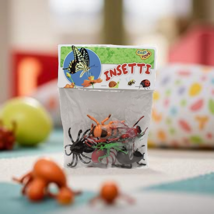 Insetti Giocattolo Realistici in Busta - Set 6 Pezzi | Scherzi & Decorazioni International