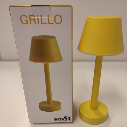 Lampada Da Tavolo Led Ricaricabile Sovil Grillo 3W 3000K Giallo - 9790101