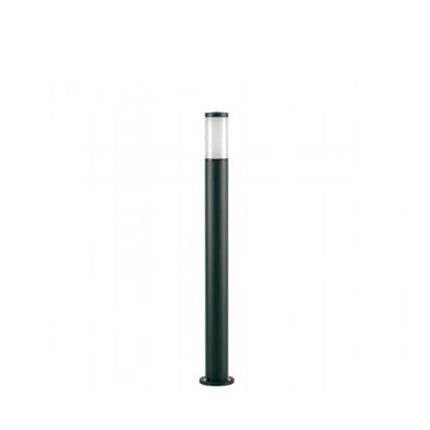 Lampioncino Da Esterno Palo Tondo Da Giardino 100 Cm Nero Sovil
