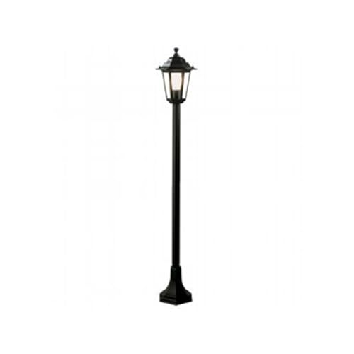 Lampioncino Design Classico Paletto Luce Da Esterno Nero 121Cm