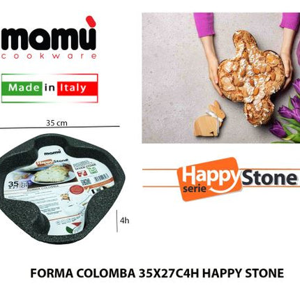 Forma Colomba Cm.37X27X4H Happy Stone Mamù Cookware