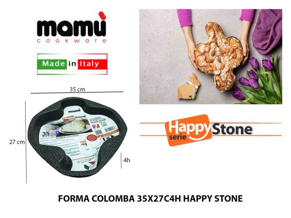 Forma Colomba Cm.37X27X4H Happy Stone Mamù Cookware