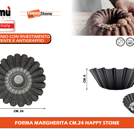 Forma Margherita Cm.24 Happy Stone Mamù Cookware