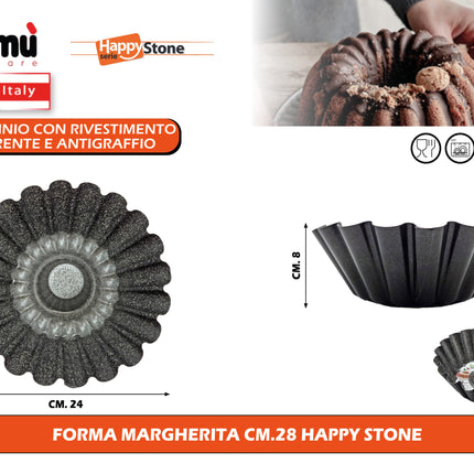 Forma Margherita Cm.28 Happy Stone Mamù Cookware