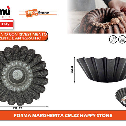 Forma Margherita Cm.32 Happy Stone Mamù Cookware