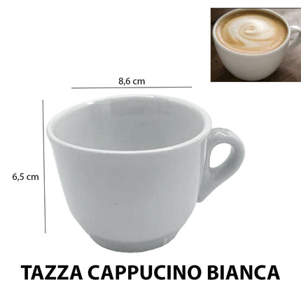 Tazza Cappuccino Bianca Art.528239 Micheletti