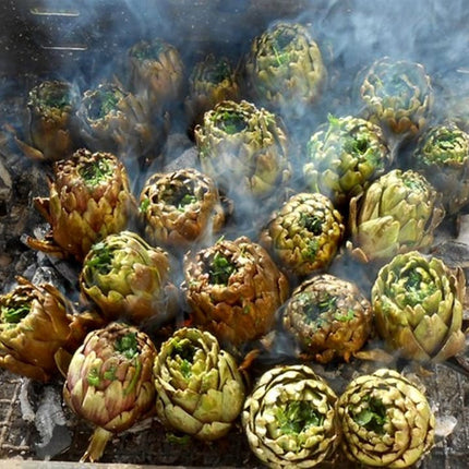 ARROSTACARCIOFI IN LAMIERE CON CARBONE KG.2,5 - DISPONIBILE RETTANGOLARE E TONDO Sardo Raffaele