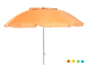 Kit Ombrellone Anti-UV Unicolor 200 cm + Picchetto e Gancio (Set Completo 3-in-1) Salmar