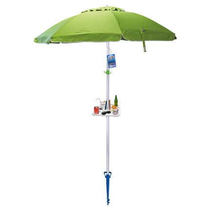 Ombrellone Mare Antivento Alustar 200 cm – Alluminio e Fibra di Vetro Set Ombrellone Completo Salmar