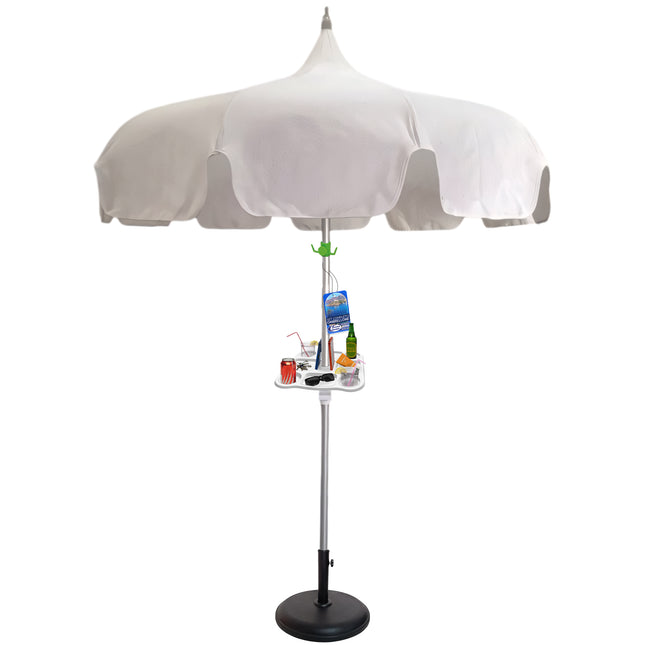 Ombrellone Pagoda Made in Italy – Stile Retrò, Struttura Alluminio, 220 cm di Ombra Set Ombrellone Completo Sessa Ombrellificio