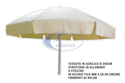 Ombrellone Sole Acrilico 200/8 Tinta Unita-3999900006755
