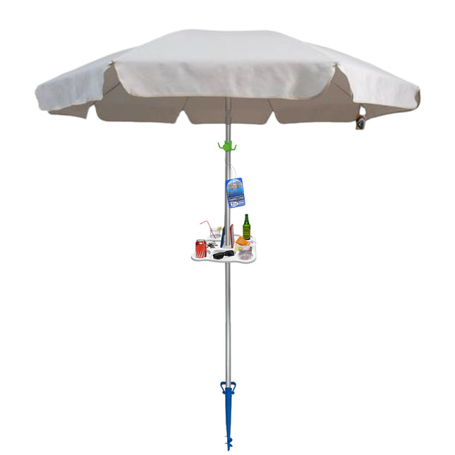 Ombrellone da Spiaggia Corvo 200 cm Made in Italy – Punta a Trivella Set Ombrellone Design Assortito Completo Sessa Ombrellificio