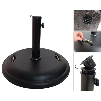 Base per Ombrellone in Ferro - Ovale/Quadrata - 25kg/15kg/12kg Due Esse
