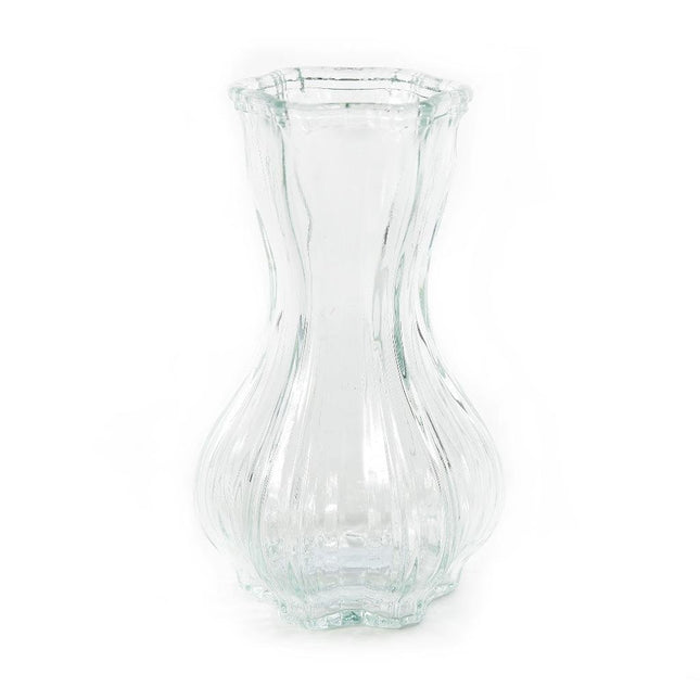 Piccolo Vaso in Vetro per Fiori e Centrotavola Decorativo Ø 8x15 cm Mercury srl