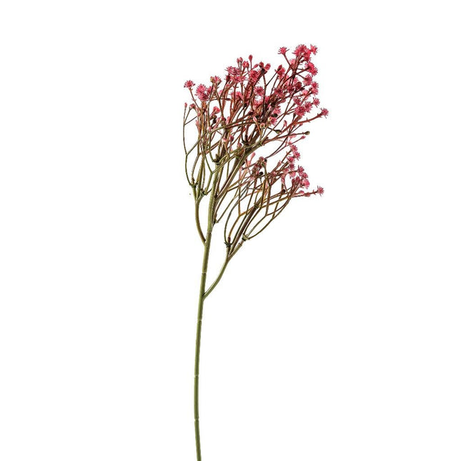 Fiore Artificiale Stelo Fiori di Campo Rosa 55 cm | Ramo Decorativo Finto per Vaso e Composizioni Mercury srl