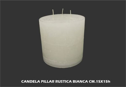 Mercury srl CANDELA PILLAR RUSTICA AVORIO CM.15X15h Mercury srl