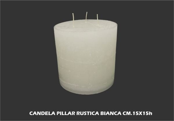 Mercury srl CANDELA PILLAR RUSTICA AVORIO CM.15X15h Mercury srl