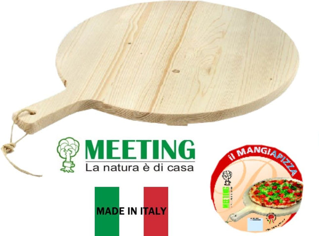Tagliere Tondo Con Manico in Legno per Uso Cucina e Servizio, Articoli 823 e 824 - Tutto Tutto Meno Meno®