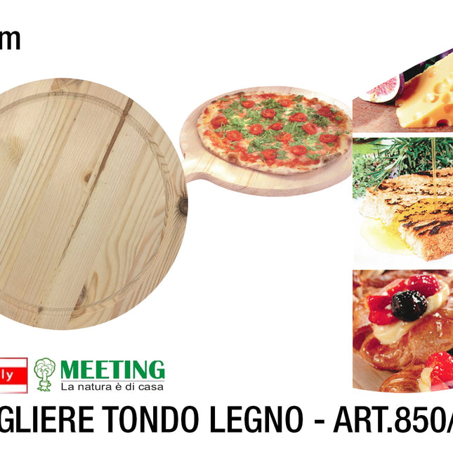 Tagliere Tondo Legno Cm.25 Art.850/25-8020900000971