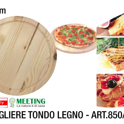 Tagliere Tondo Legno Cm.40 Art.850/40-8020900000629