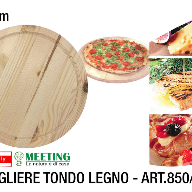 Tagliere Tondo Legno Cm.40 Art.850/40-8020900000629