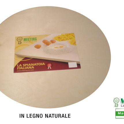 Tavola Per Pasta Rotonda In Legno Per Impasto E Spianatoia, Ideale Per Pasta Fatta In Casa, Diametro 60/70 Cm 70 cm Meeting Legno