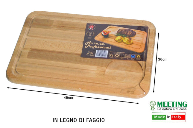 Steak Legno Massello Faggio C/Piedini Antiscivolo Meeting Legno