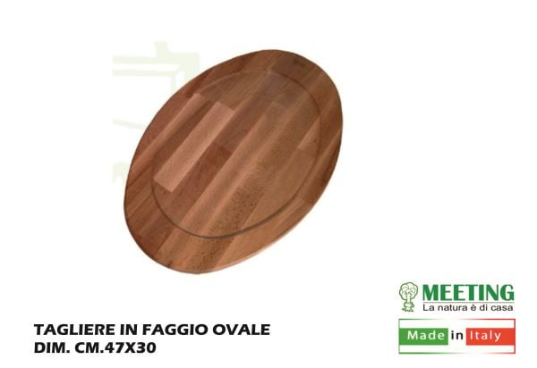 Tagliere Faggio Ovale Cm.47X30-8020900005297