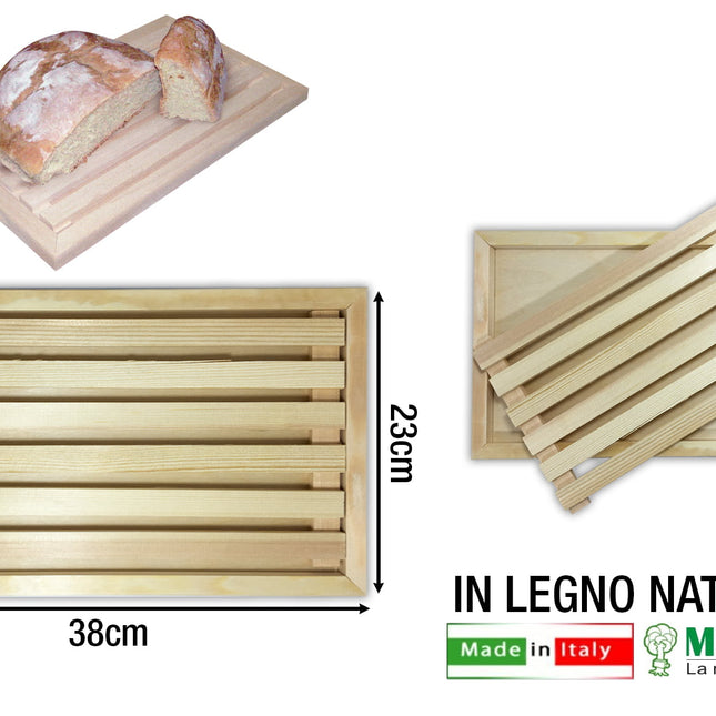 Tagliapane Legno Cm.37X22 Art.125-Chiaro-8020900024007
