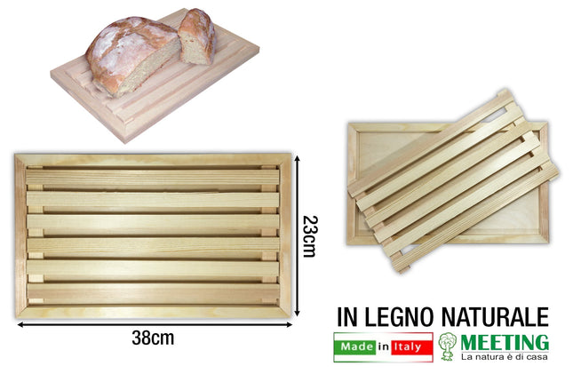 Tagliapane Legno Cm.37X22 Art.125-Chiaro-8020900024007