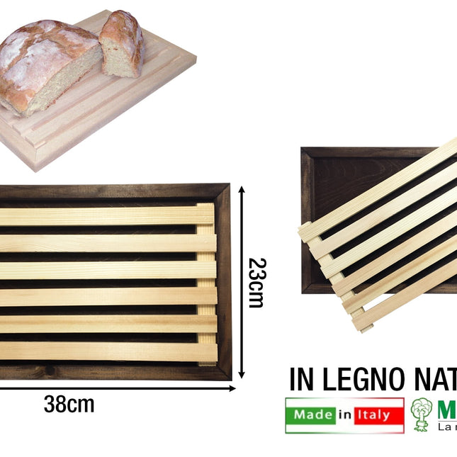 Tagliapane Legno Cm.37X22 Art.125-Scuro-8020900024014
