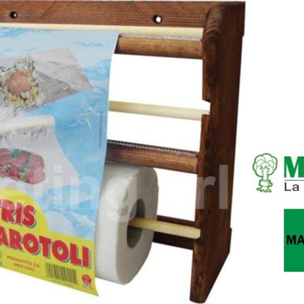 Portarotolo Tris Legno Noce Art.151N-8020900001015