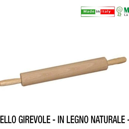 Mattarello Girevole In Legno Lunghezza Cm.51 Meeting Legno
