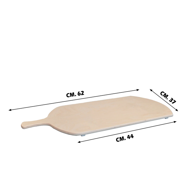 Tagliere Pizza Al Metro Rettangolare Tagliere Grande Meeting Legno Pizzeria cm 62x37 Meeting Legno