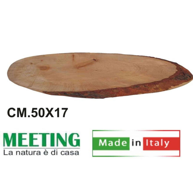 Tagliere Corteccia Ovale Meeting Cm.50 Legno