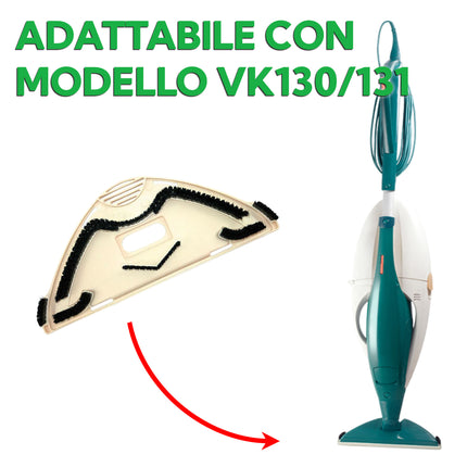 Sottospazzola Compatibile per Folletto VK120 / VK121 / VK122 / VK130 / VK131 / VK135 / VK140 / VK150 / VK200 – Ricambio per Aspirapolvere VK130 131 Combi Domestik Line Service