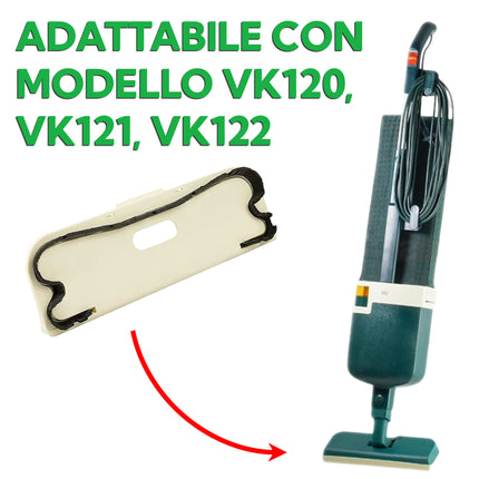 Sottospazzola Compatibile per Folletto VK120 / VK121 / VK122 / VK130 / VK131 / VK135 / VK140 / VK150 / VK200 – Ricambio per Aspirapolvere VK120 121 122 Domestik Line Service
